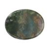 PATIKIL Thumb Worry Stone for Anxiety, Natural Oval Crystal Stone, Polished Gemstone Hand Carved Pocket Rock Anxiety Crystals for Women Stress Gifts Meditation, Gray Green view 1