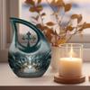 JAGLASH Decorative Wolf Howling Cremation Urns for Human Ashes, 10-Inch Memorial Gift for Father & Mother, Large Funeral & Burial Urn view 3