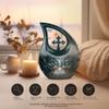 JAGLASH Decorative Wolf Howling Cremation Urns for Human Ashes, 10-Inch Memorial Gift for Father & Mother, Large Funeral & Burial Urn view 4