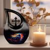 JAGLASH Motorcycle Memorial Urn for Ashes Adult Male & Female - Black Large Burial Vaults for Cremation Urns Male & Female - Decorative Urns for Ashes Human 10 Inch view 3