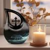 JAGLASH Wolf Large Human Cremation Urns for Women - Funeral Urns for Ashes Adult Female Mom - 10 Inch view 3