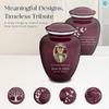 Geturns Embrace Adult Personalized Butterfly Cremation Urns for Human Ashes I Large Picture Cherry Purple Funeral Urn for Adult Men and Women with Double Side Engraving I 200 lbs view 3