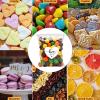 AIOMOB 100 Set Heart Shape His Her Favorite Stickers Candy Bags Wedding Favor Stickers 4x6 Inches Self Sealing Cellophane Bags for Wedding Favor Labels Guest Welcome Bag Stuffers Bulk view 3