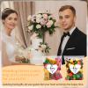 AIOMOB 100 Set Heart Shape His Her Favorite Stickers Candy Bags Wedding Favor Stickers 4x6 Inches Self Sealing Cellophane Bags for Wedding Favor Labels Guest Welcome Bag Stuffers Bulk view 4