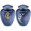 Geturns Embrace Adult Personalized Butterfly Cremation Urns for Human Ashes I Large Picture Charcoal Funeral Urn for Adult Men and Women with Double Side Engraving I 200 lbs view 1