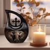 JAGLASH Elephant Memorial Cremation Urns for Adult Father & Mother - Black Large Burial Urns for Human Ashes Adult Women & Men - Funeral Decorative Urn for Human 10 Inch view 3