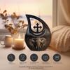 JAGLASH Elephant Memorial Cremation Urns for Adult Father & Mother - Black Large Burial Urns for Human Ashes Adult Women & Men - Funeral Decorative Urn for Human 10 Inch view 4