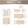 14 Pcs Reusable Organic Cotton Castor Oil Pack Wrap Kit, Adjustable Straps with 5 Belly Button Patch, Less-Mess Leak-Proof Design, Soft Cotton Flannel Compress view 2