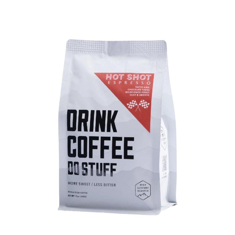 Hot Shot Espresso - Roasted by Drink Coffee Do Stuff - Freshly Ground Coffee - 2 Pound Bag
