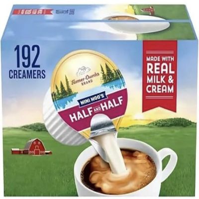 Coffee Creamer Singles Mini Moos Half & Half Creamer Singles, (192 Count)