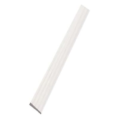 Indoor Bathroom Threshold Ramp, Made of PVC, Handicap Shower Threshold Ramp, Solid One-Piece Molding, Suitable for Floor Sweepers, Wheelchairs, Size: 100 * 5 * 1cm, Color: White