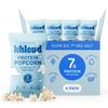 Khloud Protein Popcorn - Olive Oil & Sea Salt - 7g Protein Snacks for Adults & Kids - Flavored Popcorn Made with Real Ingredients & Milk Protein Isolate - Non-GMO, Gluten-Free, Kosher - 4oz, 4pk view 1