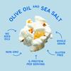 Khloud Protein Popcorn - Olive Oil & Sea Salt - 7g Protein Snacks for Adults & Kids - Flavored Popcorn Made with Real Ingredients & Milk Protein Isolate - Non-GMO, Gluten-Free, Kosher - 4oz, 4pk view 3