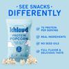Khloud Protein Popcorn - Olive Oil & Sea Salt - 7g Protein Snacks for Adults & Kids - Flavored Popcorn Made with Real Ingredients & Milk Protein Isolate - Non-GMO, Gluten-Free, Kosher - 4oz, 4pk view 4