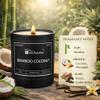 Gift Paradise Bamboo & Coconut Premium Scented Candle 7oz All-Season Soy Wax Candle with Wooden Wick Non-Toxic, Vegan, Clean Burn Glass Jar Wooden Gift Box Included view 2
