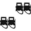 NIYANGLE 4pcs Cane Holder for Wheelchair Crutch Storage Rack Easy Install Walking Stick Organizer Fit for Mobility Scooters Sturdy Design for Seniors view 1