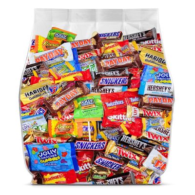 Bulk Chocolate Candy Variety Pack - 5lb Bulk Candy Individually Wrapped Chocolate for Party Favors, Office Snacks, Gift Bags & Pinata Stuffers - 5 Pound Bag of Candy
