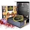 Golden Saffron Luxtury Gift Box, Premium All Red Saffron Threads, Grade A+ Super Negin, Perfect For Any Occasions Non-GMO Verified for Tea, Paella, Rice, Desserts, and Risotto (28.0 Grams Gift Box) view 1