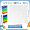 10 Pack Bulk Pocket Tissues, 3-Ply Soft Travel Tissue, Rainbow Gradient Design, 10 Sheets per Pack Individual Packs Portable Facial Tissues for, Office, School, and Daily Use view 2