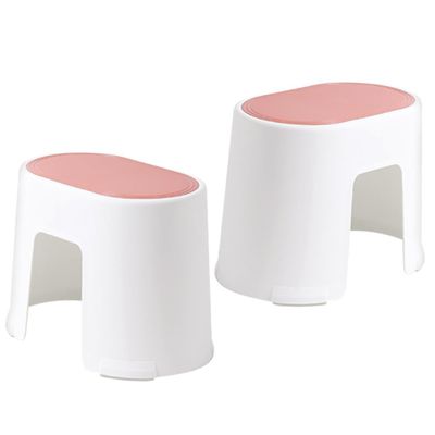 SWOOMEY Household Foot Stool for Adults Plastic Toilet Stepping Stool Non-Slip Base for Bathroom Use for Toilet and Sink