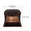 Cabilock Stainless Steel Dustpan Red Bronze Handheld Dustpan Handle for Desktop Cleaning Industrial Use view 2