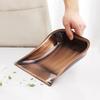 Cabilock Stainless Steel Dustpan Red Bronze Handheld Dustpan Handle for Desktop Cleaning Industrial Use view 3