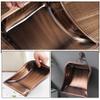Cabilock Stainless Steel Dustpan Red Bronze Handheld Dustpan Handle for Desktop Cleaning Industrial Use view 4