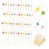 Alipis 100pcs Disposable Bamboo Cocktail Picks Creative Flamingo Fruit Sticks for Parties Appetizers and Desserts for Sandwiches and Snacks view 4