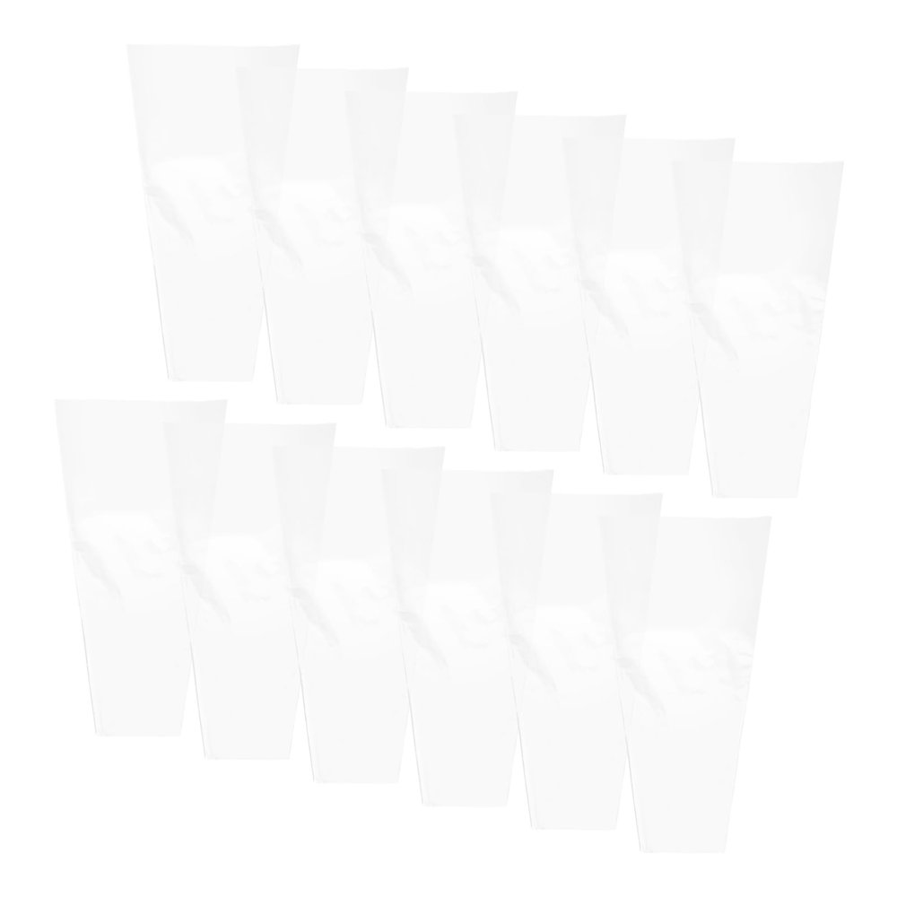EXQUIMEUBLE 50pcs Clear Bouquet Wrapping -transparency Floral Tissue for Easy Flower Packaging Elegant Presentation Design for Bouquets and
