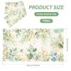 100Pcs Eucalyptus Leaf Paper Napkins Reusable Greenery Pattern Paper Towel Elegant Party Dinner Napkin for Kitchen Restaurant (Rectangular) view 2