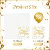 100 PCS Happy Birthday Paper Napkins, 2 Ply Gold Foil Birthday Cocktail Napkins, 1313 Inch Birthday Countdown Dinner Hand Towels Decorative Napkin for Birthday Party Table Decorations Supplies view 2
