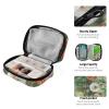 QwThum Cute Pill Organizer Weekly Travel Pill Box 7 Day Large Capacity Pill Dispenser with 8 pill Container Daily Pill Bottle Organizer Vitamin Holder Small Pill Case Floral Dandelioon and Butterflies view 4
