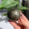 52mm 318g Natural Pyrite Sphere Ball Shimmering "Fool's Gold" Crystal for Wealth Energy, Confidence & Luxury Decor view 3
