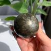 52mm 318g Natural Pyrite Sphere Ball Shimmering "Fool's Gold" Crystal for Wealth Energy, Confidence & Luxury Decor view 4