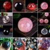 Natural Quartz Crystal Gems Sphere Ball Stone Decor + Stand-Clear Quartz (About 20mm,10g) view 2