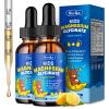 2 Pack Magnesium Glycinate Liquid for Kids - with L-Theanine Omega-3, Vitamin B6, D3, Zinc - Kids Magnesium Drops for Sleep, Relaxation, Calm & Focus - 2 Fl Oz, Lemon Flavor view 1