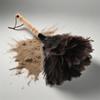 (1Pack) Black Soft Fluffy Ostrich Feather Duster Brush with Wooden Handle for Multi-Surface Gentle Dusting Cleaning Tool. view 4