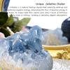 CrystalHola 400-600g Natural Celestine Cluster, Blue Crystal Geode Cave,Geode Decor,Home Office Decoration, Crystal Healing, Feng Shui Decoration, Spiritual Balance,1Pc view 3