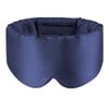 100% Mulberry Silk Sleep Mask, Large Adjustable Eye Cover for Sleeping, Comfortable, Pressure-Free and Breathable Sleeping Masks for Women Men - DarkBlue view 2