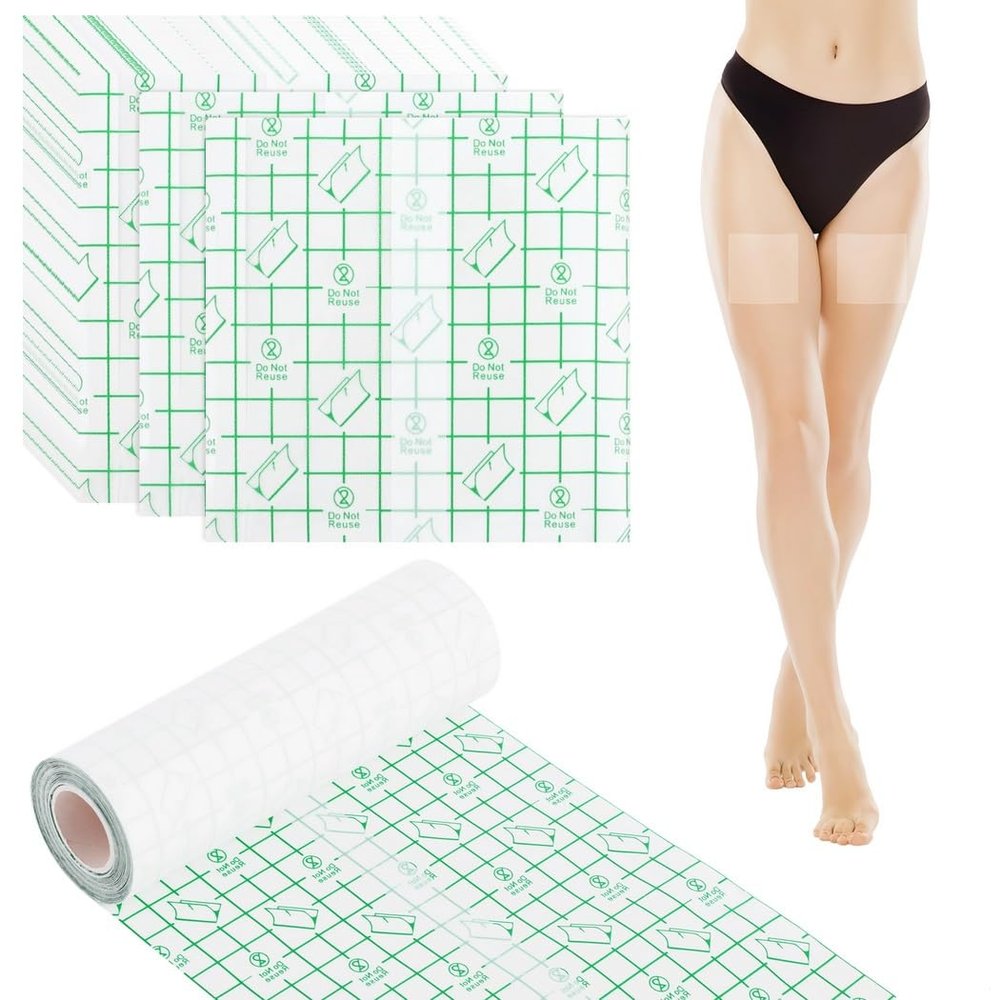 40 Pcs Lift Tapes and 1 Roll of Transparent Waterproof Adhesive Bandages, Invisible Lifting Patches for Shower and Daily Use