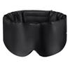 100% Mulberry Silk Sleep Mask, Large Adjustable Eye Cover for Sleeping, Comfortable, Pressure-Free and Breathable Sleeping Masks for Women Men - Black view 1