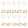 10 PCS Place Card Holder, Golden Metal Airplane Multipurpose Photo Card Holder Memo Note Cards Stand Message Clip with Base for Wedding Birthday Party view 1