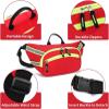 Portable First Aid Fanny Pack, Medical Trauma Bag with Adjustable Waist Strap and Zipper Pockets,Outdoor Waterproof Emergency Rescue Waist Travel Bag view 3