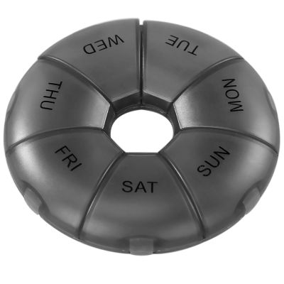 Pill Organizer INVODA Pill Case7 Day Transparent Pill Box Weekly Pill Planner Remark from Sunday to Saturday Pill Container with7 Compartments