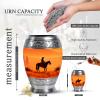 KARYLIZ Cowboy Mini Urns for Human Ashes, Cremation Funeral Urn for Human Ashes, Keepsake Memorial Gift, Beautiful Handcrafted Small Urns for Ash, Combo (10 Inch & 3 Inch Mini Set of 4) view 2