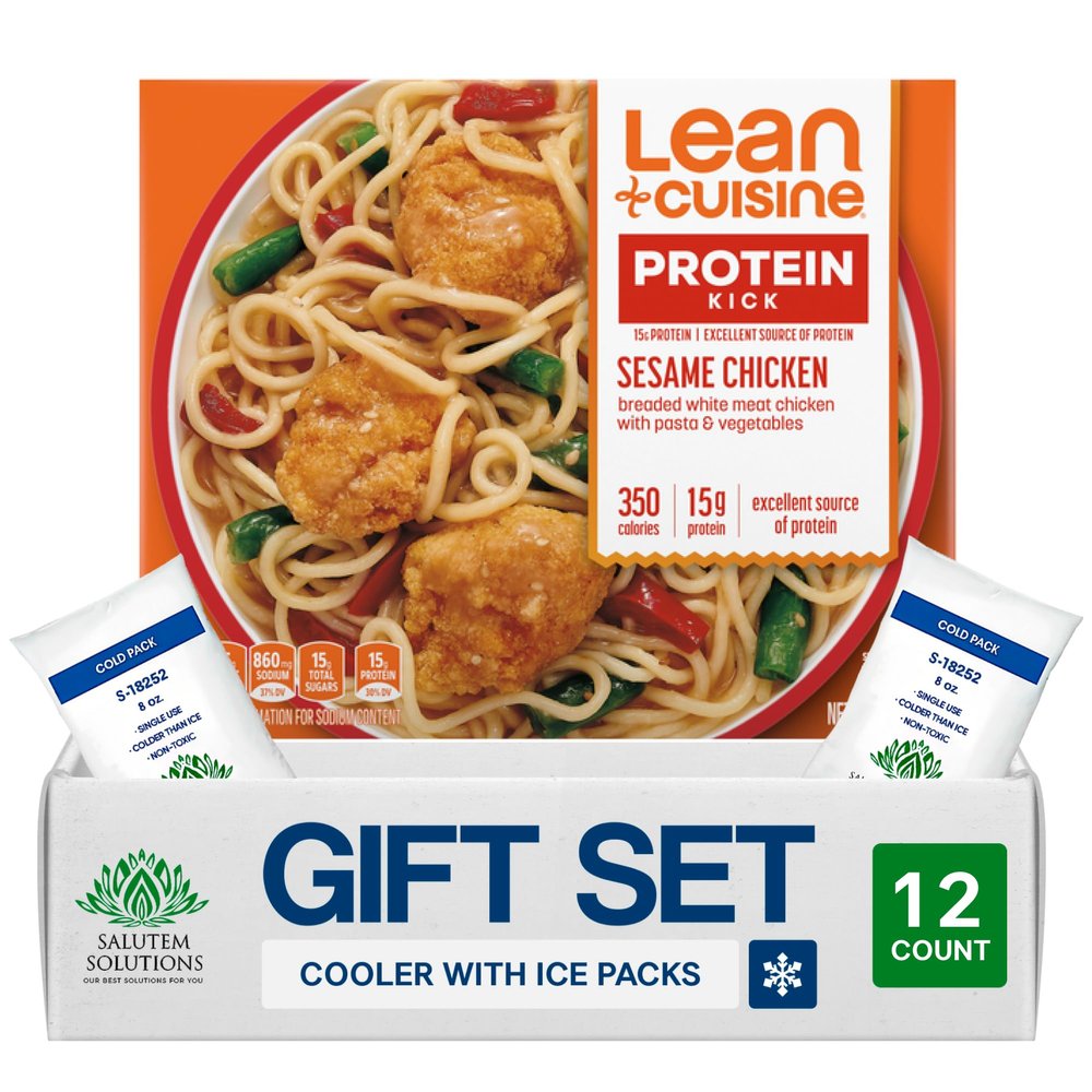 Salutem Vita Features Sesame Chicken Frozen Meal, Asian-Inspired Entree, Gift Set Pack of 12