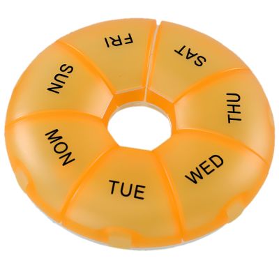 Pill Organizer INVODA Pill Case7 Day Transparent Pill Box Weekly Pill Planner Remark from Sunday to Saturday Pill Container with7 Compartments