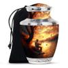 KARYLIZ Fishing Funeral Urns for Adult Ashes Men, Memorial Urns for Human Ashes, Large Cremation Urn for Ash, Adult Funeral Urn Handcrafted, Decorative Gift(10 Inch) view 1