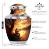 KARYLIZ Fishing Funeral Urns for Adult Ashes Men, Memorial Urns for Human Ashes, Large Cremation Urn for Ash, Adult Funeral Urn Handcrafted, Decorative Gift(10 Inch) view 2