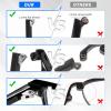 1Pair Glasses Arm Replacement, Universal Glasses Repair Kit with Screws, Eyeglasses Arms Legs Replacement Accessories with Screws Washers Screwdrivers Nose Pads(Black) view 3